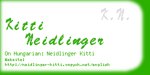 kitti neidlinger business card